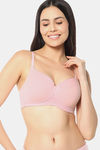 Amante Padded Non Wired Full Coverage T-Shirt Bra - Pink Nectar — thumbnail 2
